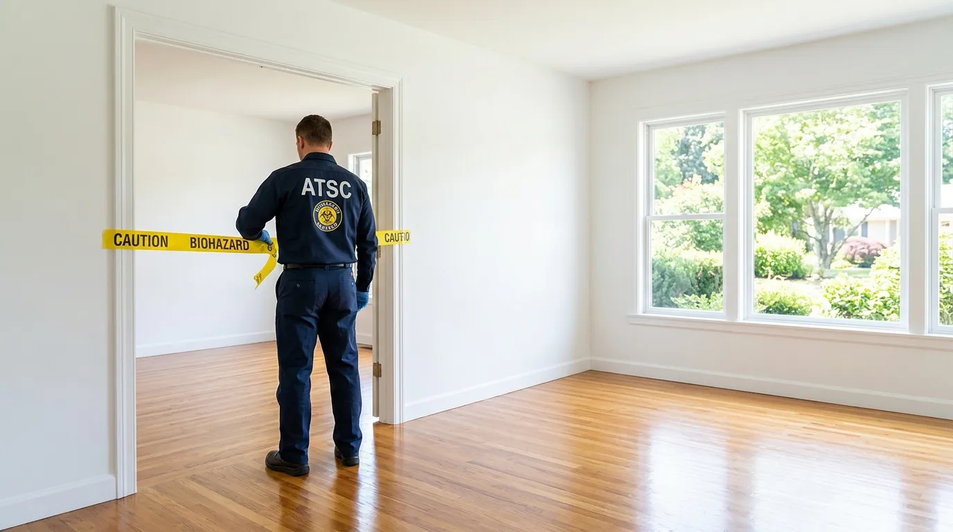 Certified biohazard cleanup crew performing Trauma Scene Cleanup in Winter Haven